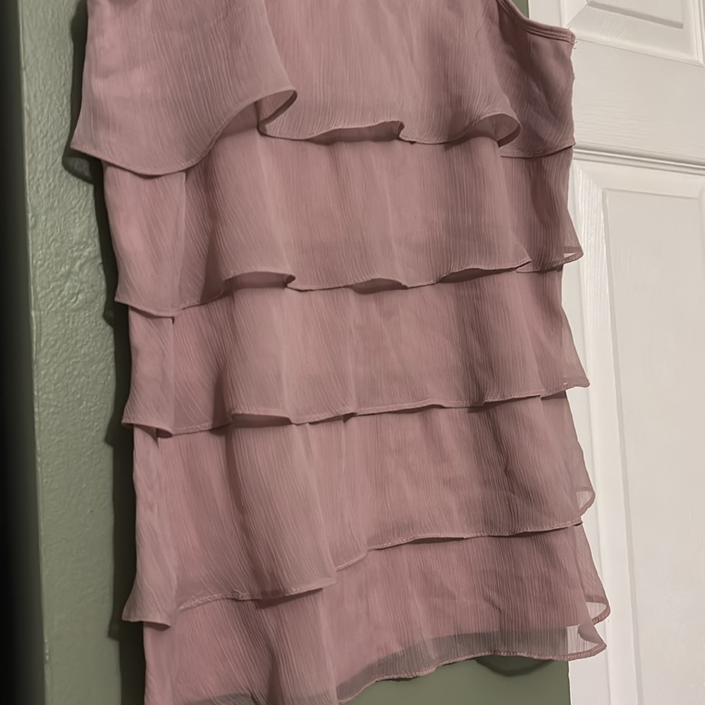 New York & Company Women's Pink Layered Tank Top, Medium, Excellent Condition! - Picture 2 of 5